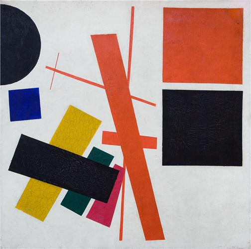 카지미르 말레비치, 절대주의, 1915 [Ekaterinburg Museum of Fine Arts 제공]