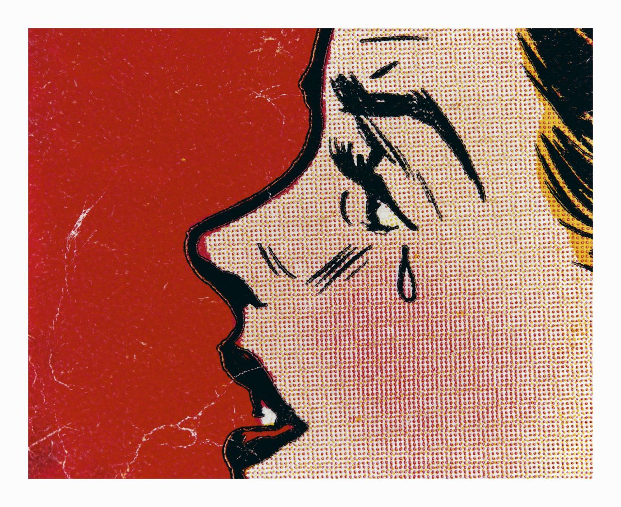 “Woman Crying (Comic) #35” by Anne Collier (Courtesy of the artist, Gallery Baton, Seoul)