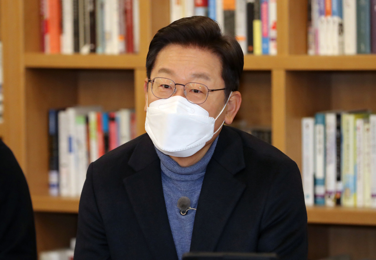 Lee Jae-myung, presidential nominee of the ruling Democratic Party of Korea (Yonhap)