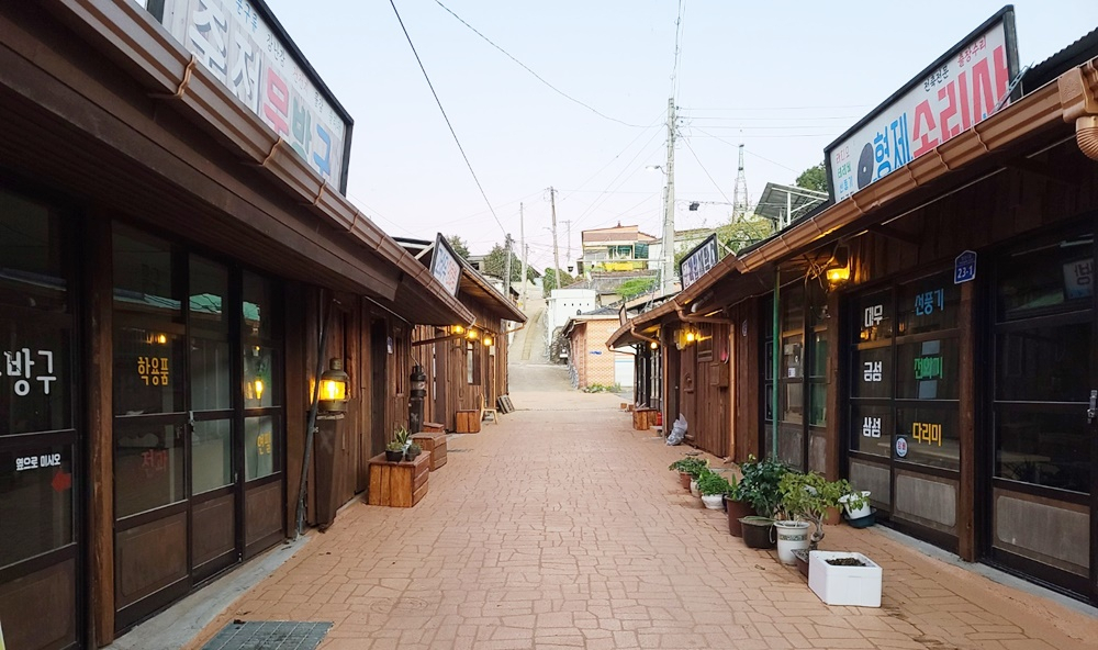 영산포 죽전골목 전경