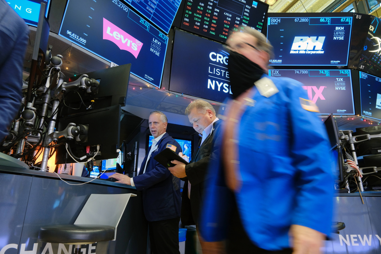 13일(현지시간) 미국 뉴욕증권거래소(NYSE)의 모습. [AFP]