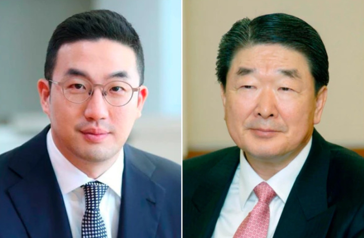 구광모(왼쪽) LG그룹 회장과 구본준 LX홀딩스 회장[LG 제공]