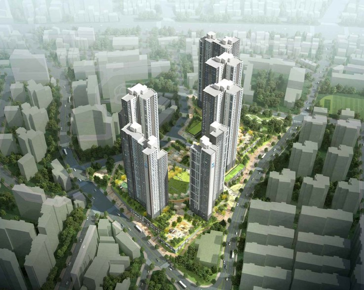 경기도 시흥 '신천역 한라비발디' 조감도.