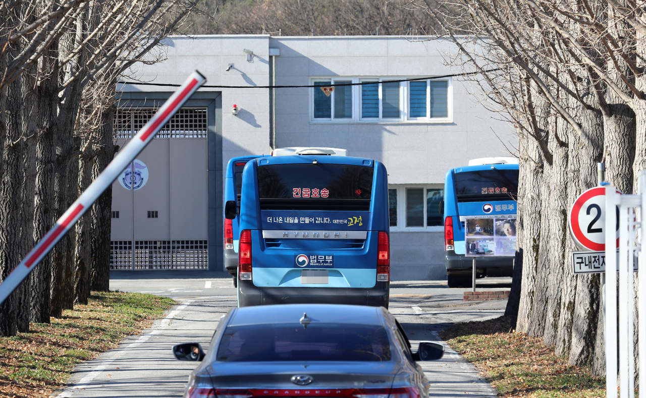 지난 13일 오전 충남 홍성교도소 내부 모습. [연합]