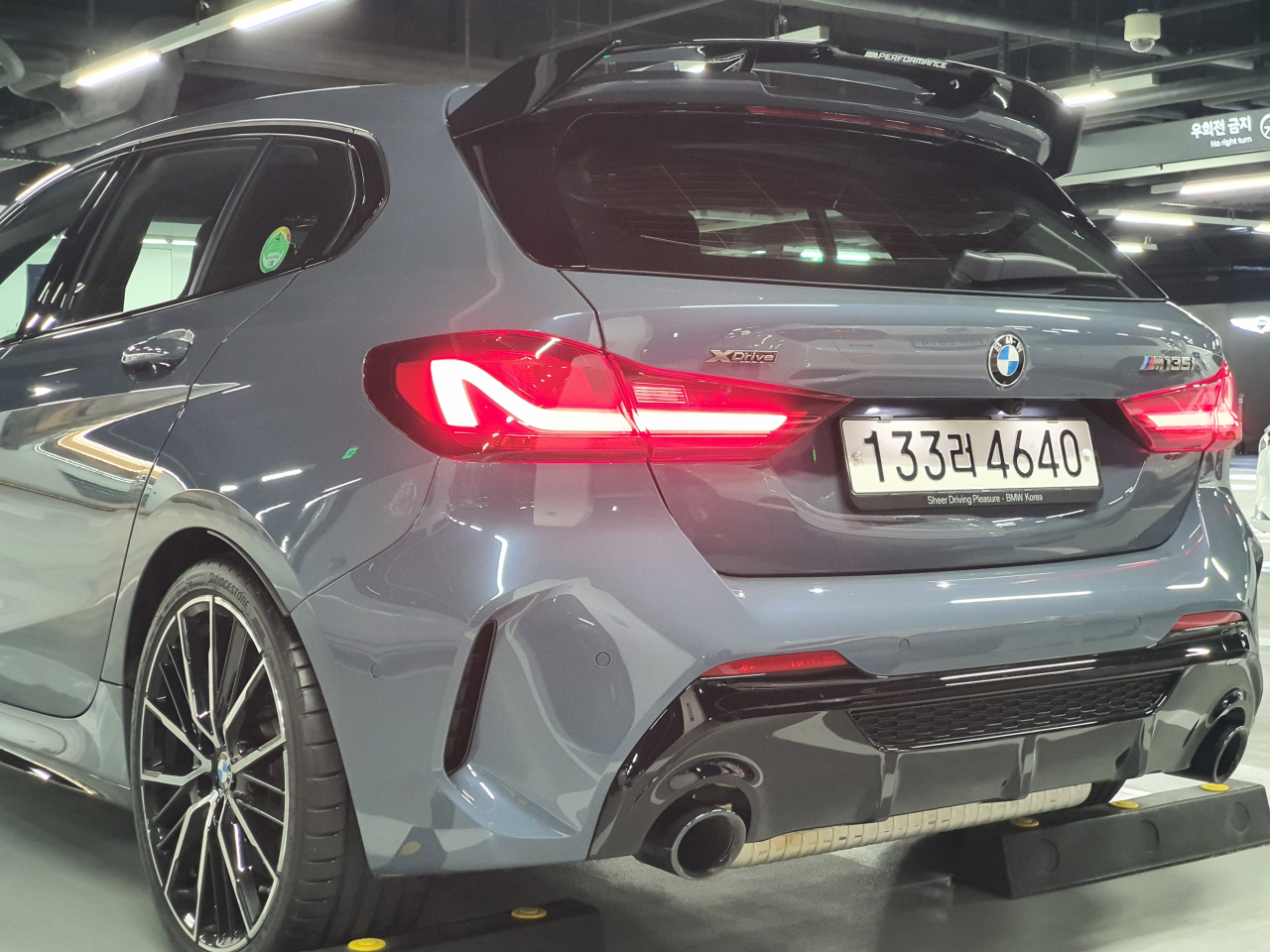 BMW M135i 후면디자인[원호연 기자]