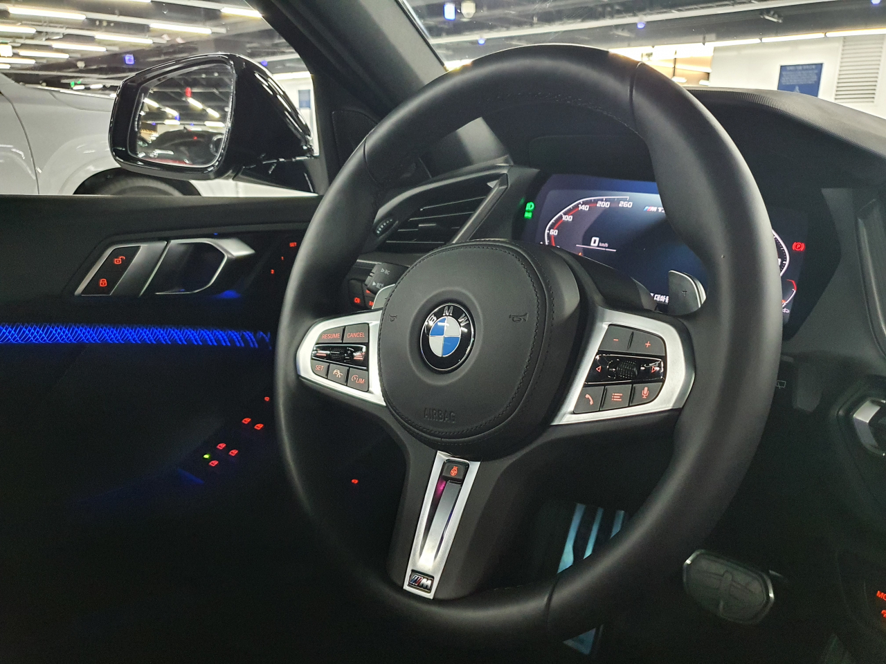 BMW M135i M 스포츠 스티어링 휠 [원호연 기자]