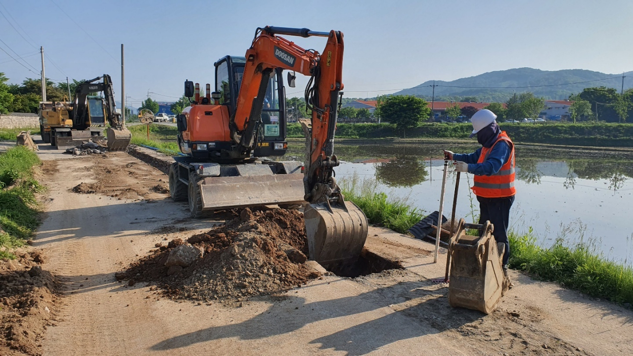 상수도 인입공사[용인시 제공]