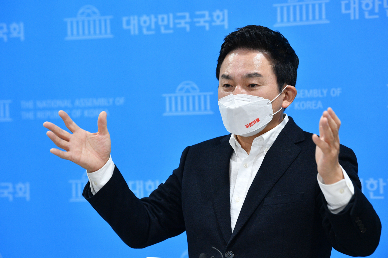 원희룡 국민의힘 중앙선거대책위의원 정책총괄본부장. 이상섭 기자