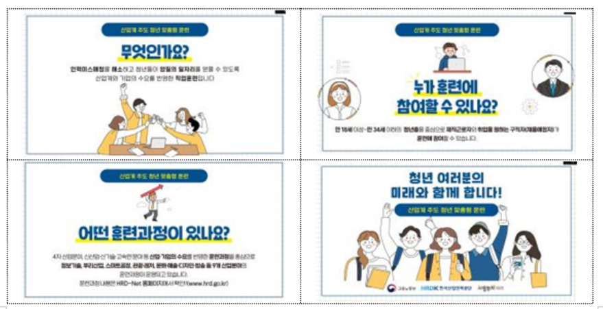 산업계 주도 청년 맞춤형 훈련 사업 개요. [고용노동부 제공]