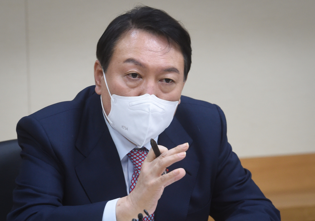 국민의힘 윤석열 대선 후보. 연합뉴스