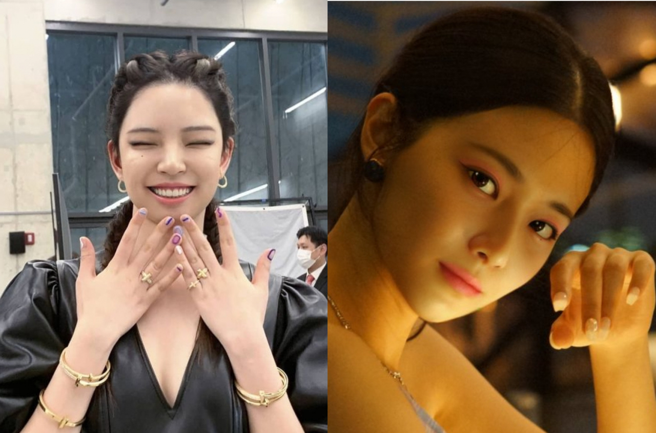 로커스가 제작한 가상인간 로지(왼쪽)와 온마인드가 개발한 가상인간 수아(오른쪽). [인스타그램 캡처, 온마인드 제공]