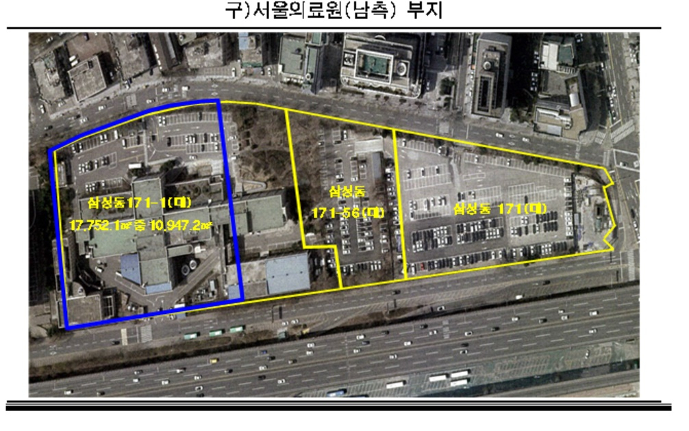 서울의료원 부지. [서울시 제공]