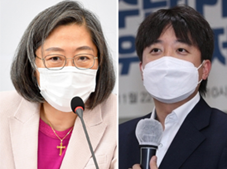 이수정 경기대 교수(왼쪽), 이준석 국민의힘 대표. [연합]