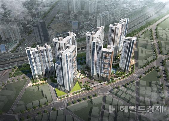 힐스테이트관악뉴포레 조감도. [SH공사]