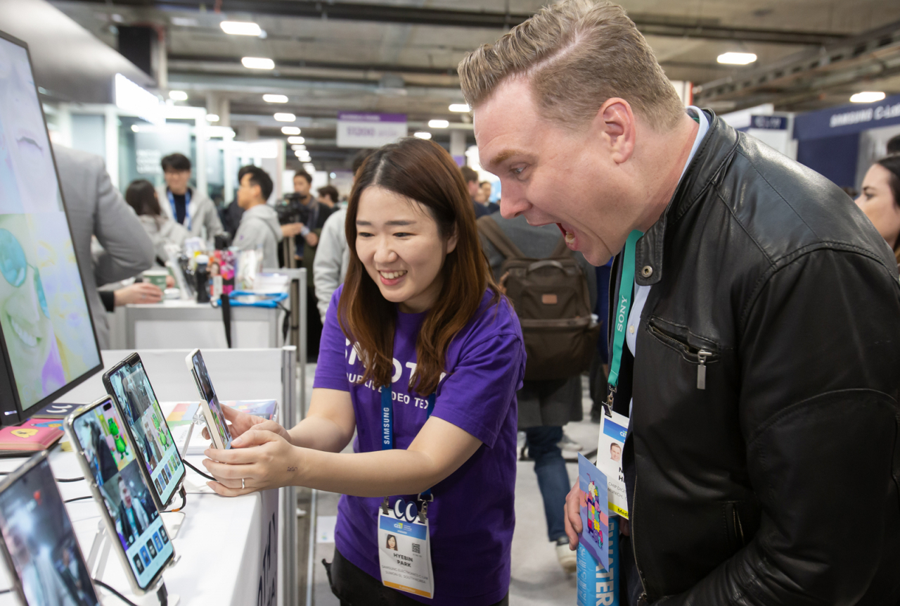 CES 2020 당시 삼성전자 C랩 전시관 현장. [삼성전자 제공]