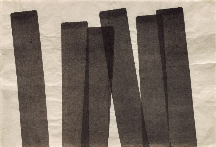 권영우, Untitled, Color on Korean paper, 51&times;74 cm, 1980s