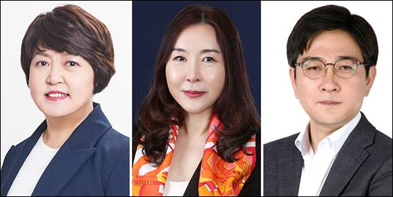 (왼쪽부터) 황정희 인사부문장(부사장), 고영선 Mall사업부문장(전무), 이현세 재무기획본부장(상무) [홈플러스]