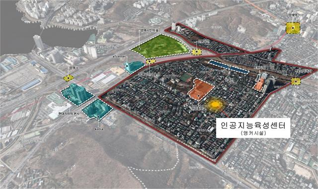 양재 ICT 특정개발진흥지구 대상지 지역. [서울시 제공]