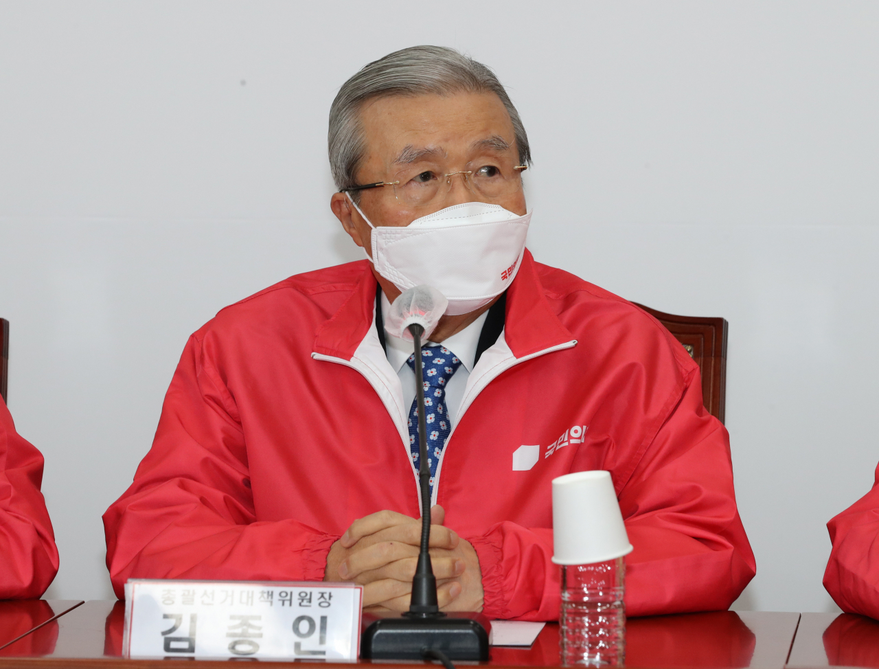 김종인 국민의힘 총괄선대위원장이 30일 국회에서 열린 중앙선거대책위원회의에서 발언하고 있다. [헤럴드경제=이상섭 기자]