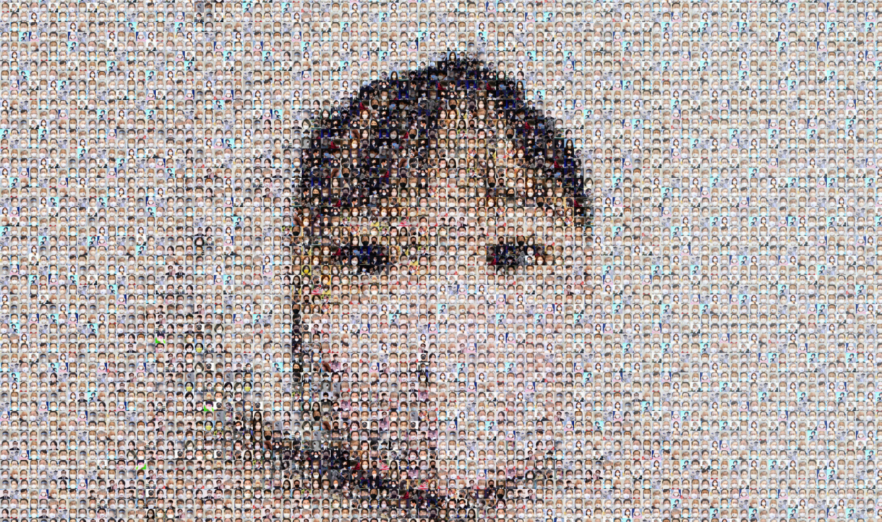 2022 임인년 새해를 맞이하는 지금, 마스크는 여전히 우리 삶에서 떠나지 않을 것으로 보이지만, 절망할 필요는 없다. 정치, 경제, 사회, 문화, 예술 그리고 일반 시민들이 마스크를 쓰고 있는 모습을 모아 모자이크 형태로 만든 마스크 어린이 이미지. [사진작업=박해묵 기자]