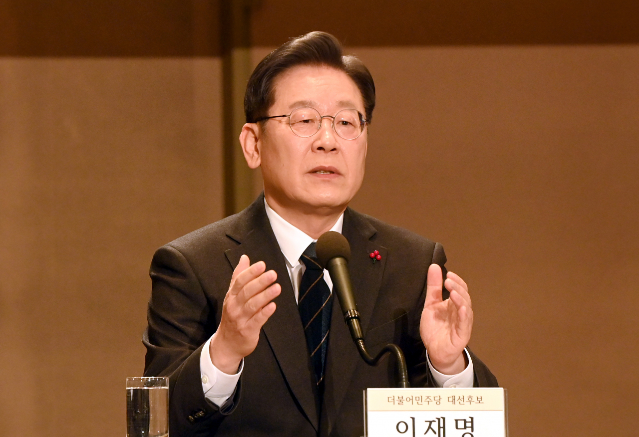 이재명 더불어민주당 대선 후보. [연합]