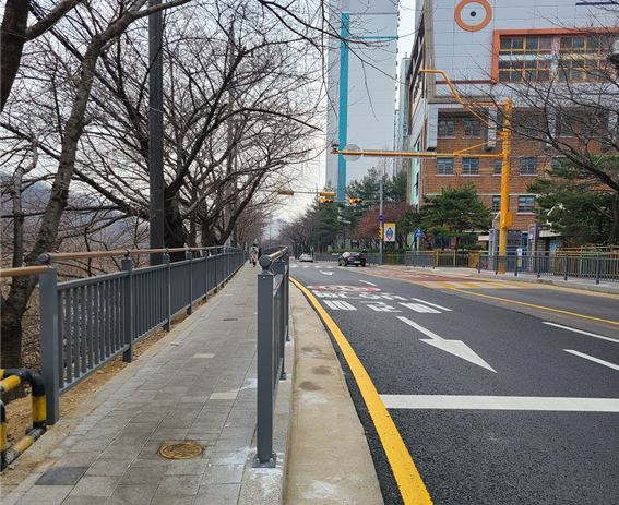 안일초교 앞.[안양시 제공]