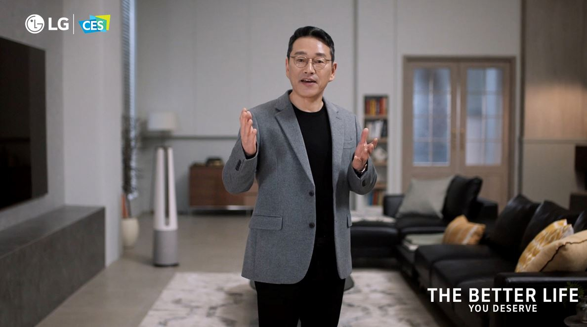 온라인으로 진행하는 이번 행사에서 LG전자 CEO 조주완 사장은 '모두가 누릴 수 있는 더 나은 일상(The Better Life You Deserve)'을 소개한다.[LG전자 제공]
