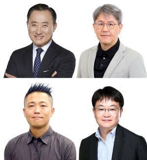(위 좌측부터 시계방향)이해선 대표이사, 서장원 대표이사, 이지훈 글로벌상품전략본부장, 김동현 DX센터장