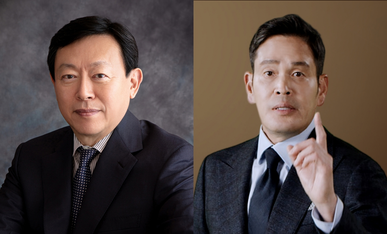 신동빈 롯데 회장(왼쪽))과 정용진 신세계그룹 부회장이 3일 신년사에서 전설의 아이스하키 선수 웨인 그레츠키의 명언 ‘시도조차 하지 않은 샷은 100% 빗나간다’를 동시에 언급했다.[롯데/신세계 제공]