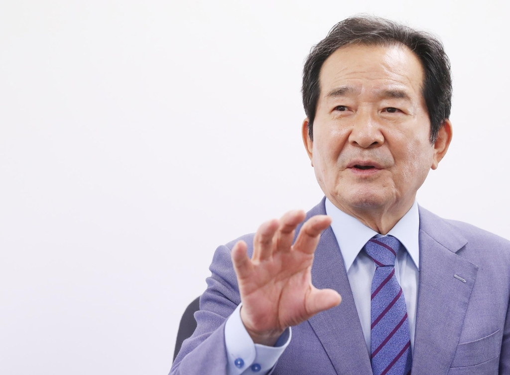 이재명 더불어민주당 대선 후보의 후원회장을 맡은 정세균 전 국무총리 [연합]