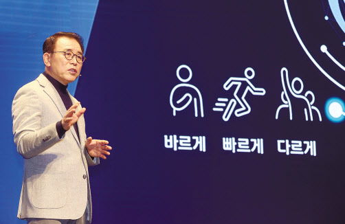 지난 3일 서울시 중구에 위치한 신한금융 본사에서 조용병 회장을 비롯한 그룹 경영진이 참석한 가운데 ‘2022년 신한경영포럼’을 개최했다.
