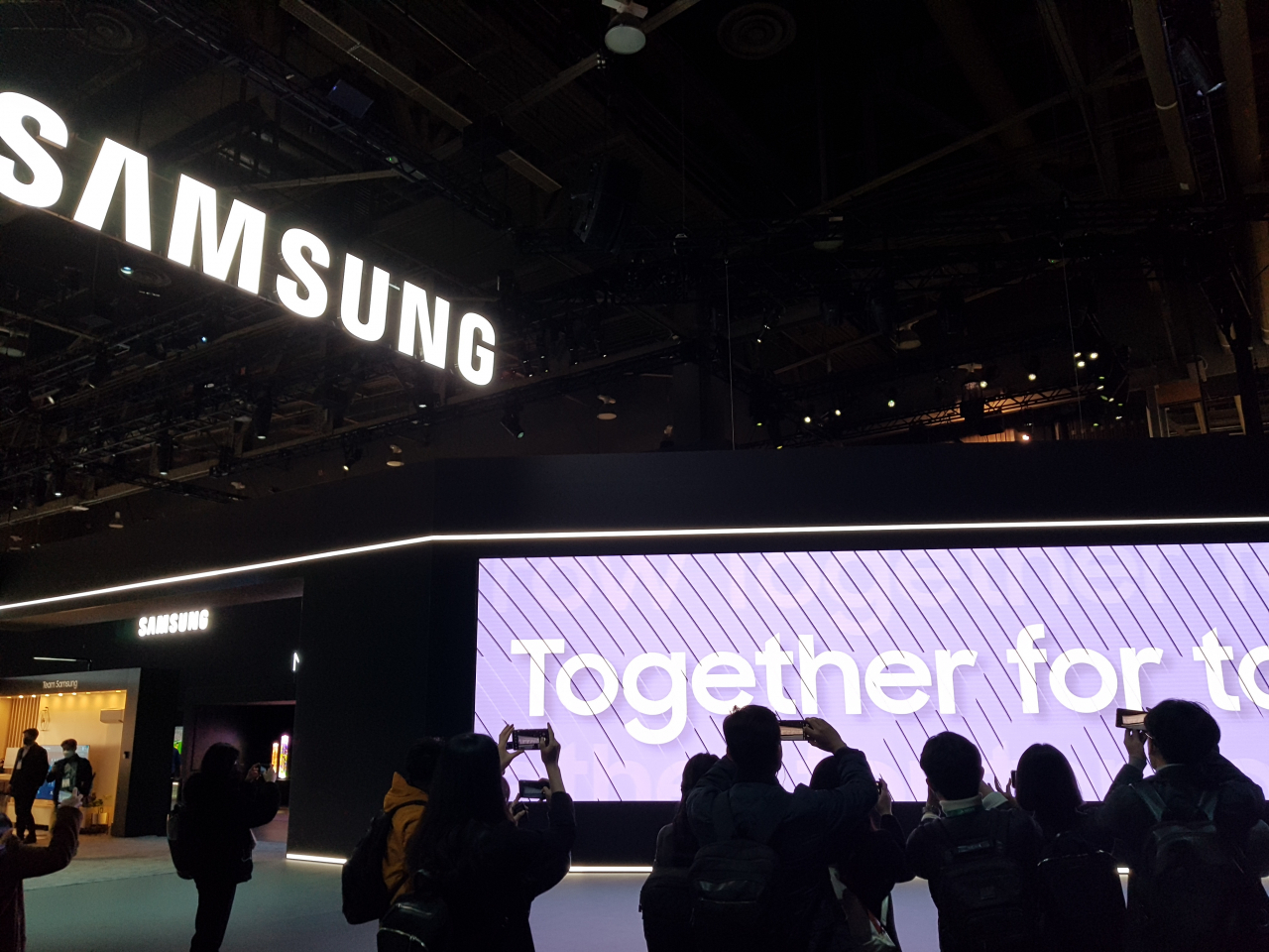 CES 2022 내 삼성전자 관련 전시관 모습. 문영규 기자