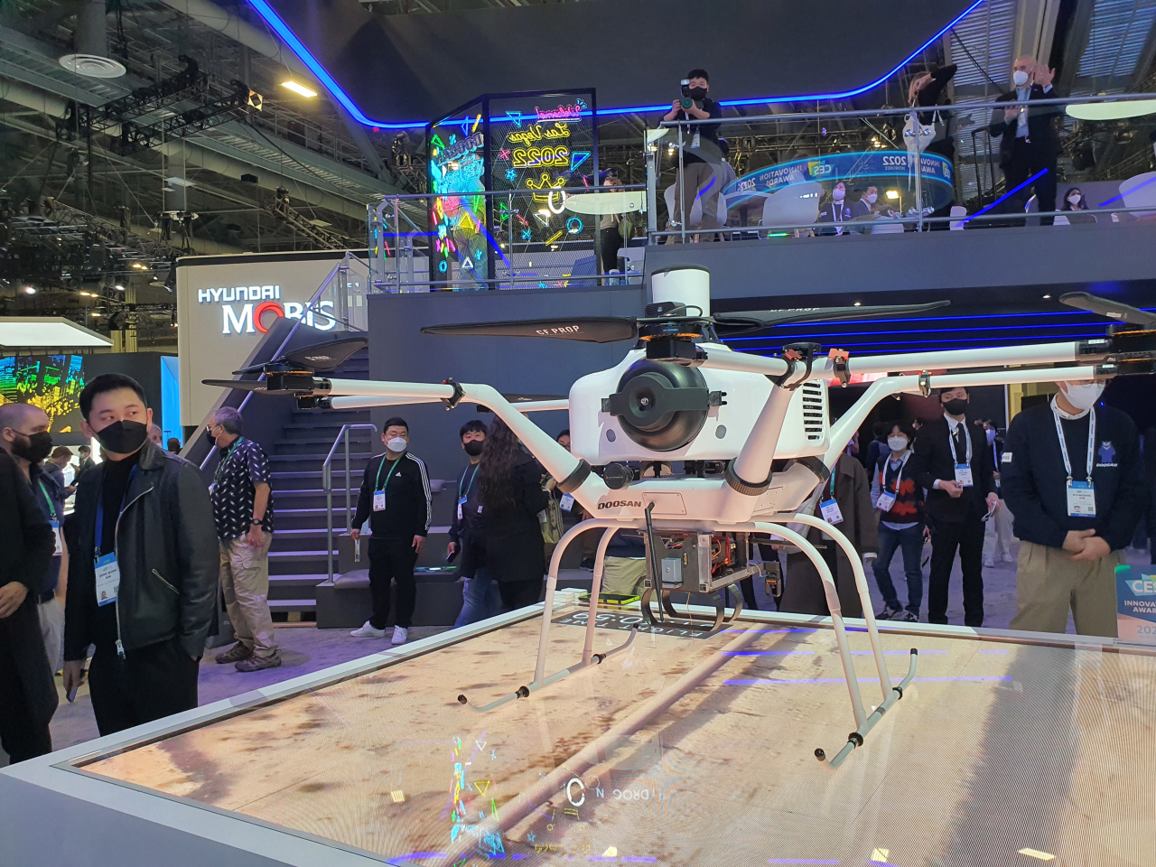 DMI가 CES2022에서 공개한 수소연료드론 [원호연 기자]