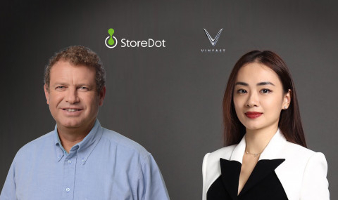 도론 마이어스도르프 스토어닷 CEO(왼쪽부터)와 팜 투이 린 빈패스트 부사장.[요즈마그룹코리아 제공]