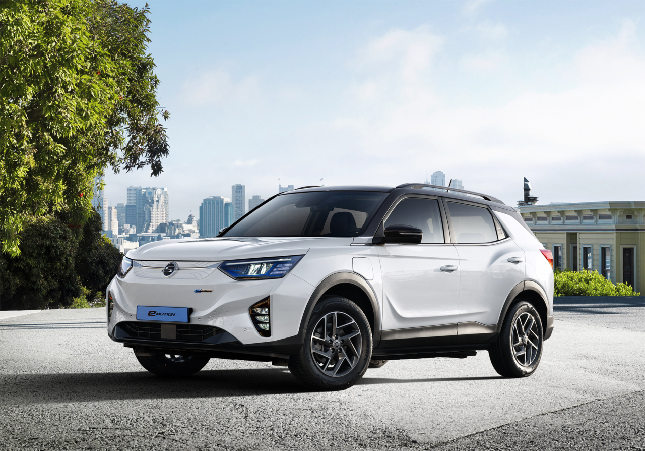 쌍용차 전기 SUV ‘코란도 이모션’. [쌍용차 제공]