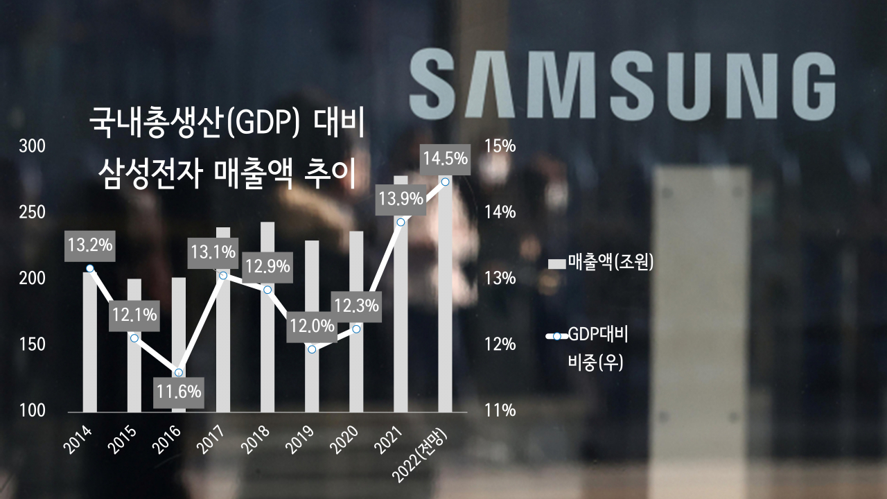 “매출이 GDP의 14%”…삼성전자 이정도였나 [비즈360]