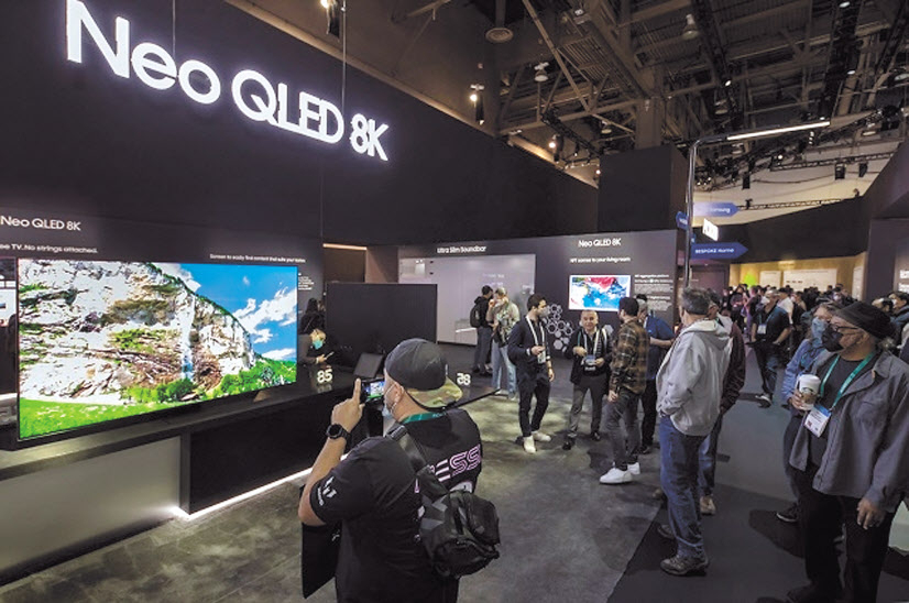 삼성전자의 마이크로 LED TV 신제품과 네오(Neo) QLED TV 등 영상·음향 제품이 ‘CES 2022’에서 최고 제품상을 석권하며 경쟁력을 입증했다. [삼성전자 제공]