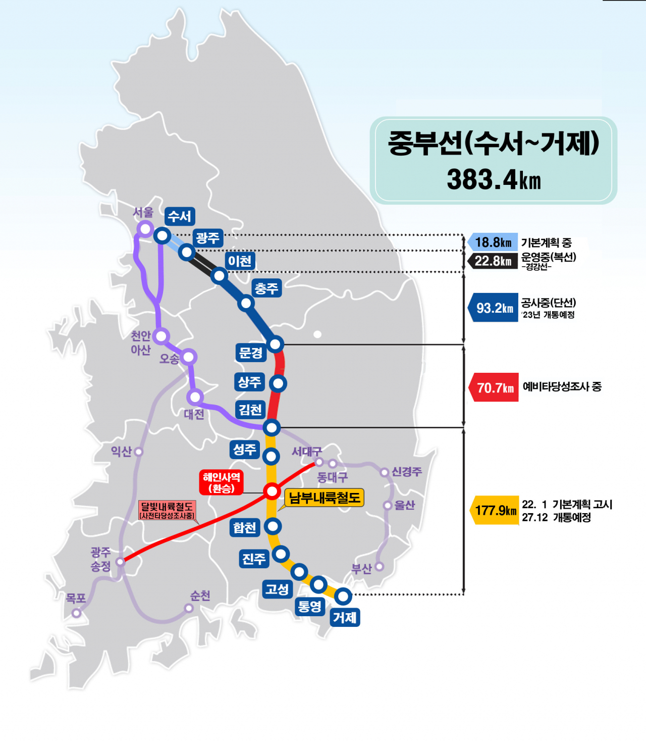 남부내륙철도 기본계획 조감도.[경북도 제공]