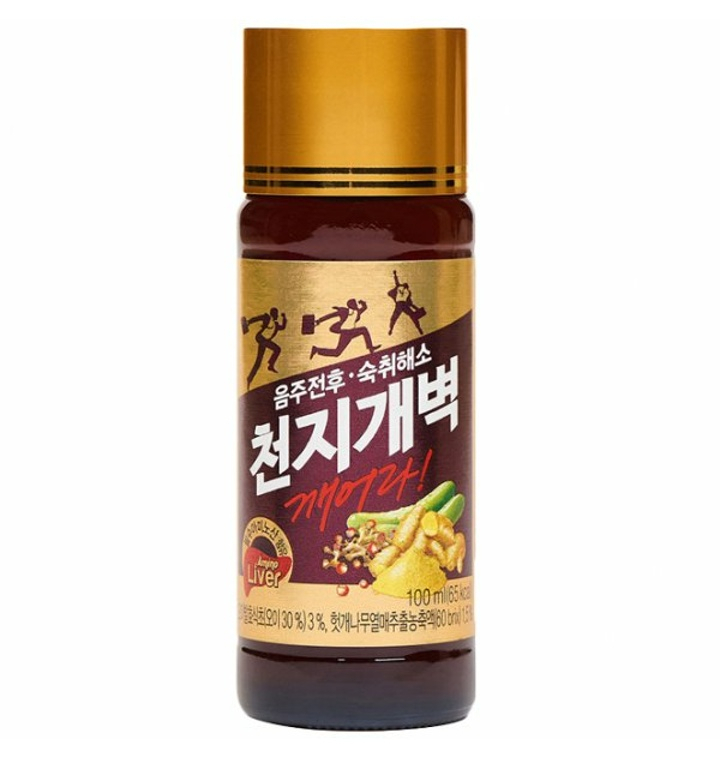 부산의 신생 숙취해소제 생산업체 ㈜천지개벽의 제품. [대선주조 제공]