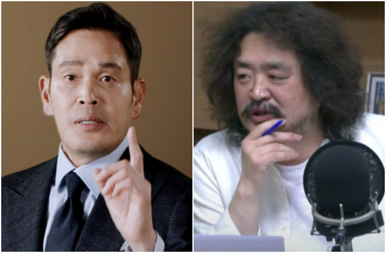 정용진 신세계그룹 부회장과 방송인 김어준씨. [인스타그램·TBS ‘김어준의 뉴스공장’ 유튜브 캡처]