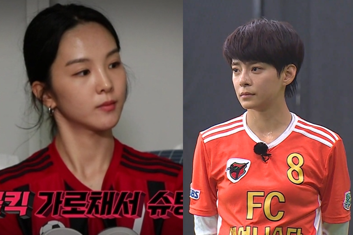 SBS 예능 ‘골 때리는 그녀들’에 출연 중인 송소희, 정혜인. [SBS 공식 영상 캡처]