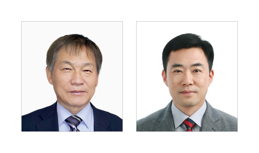 R&D 조직의 인재경영의 저자 한인수 충남대 교수와 노풍두 ETRI 박사.[ETRI 제공]