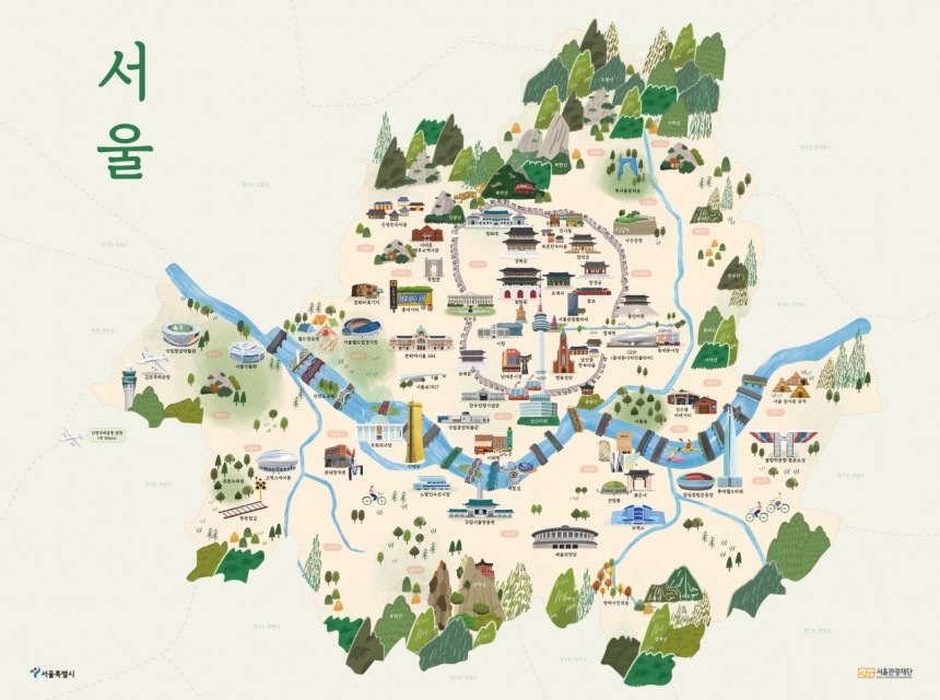 서울관광재단, MZ세대 감성 담은 ‘서울 일러스트 관광지도’ 공개