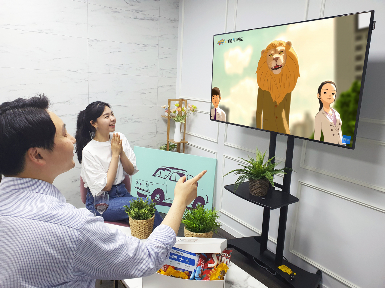 삼성카드는 유튜브를 통해 '포텐독&times;삼성iD카드' 뮤직비디오를 공개했다.[삼성카드 제공]