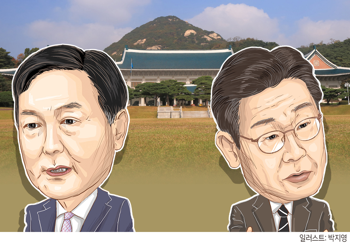 이재명 더불어민주당 대선후보와 윤석열 국민의힘 대선후보.