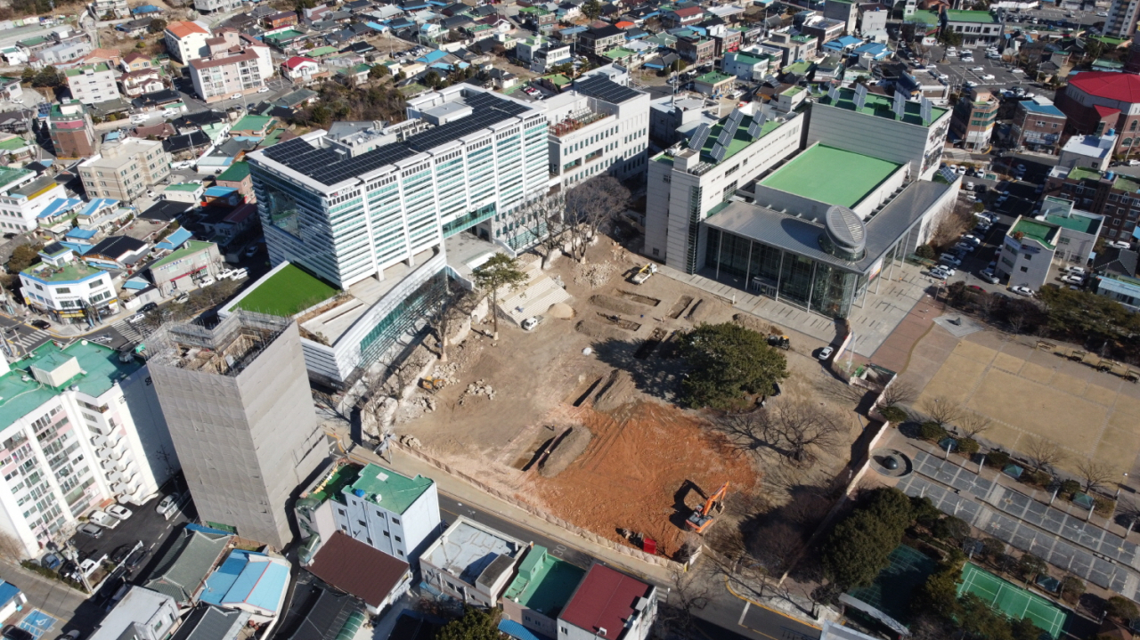 구 해남 군청 철거 장면