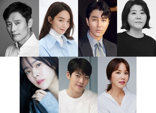 tvN 새 드라마 ‘우리들의 블루스’ (상)이병헌,신민아,차승원,이정은/(하)한지민,김우빈,엄정화 (좌&rarr;우 순서)