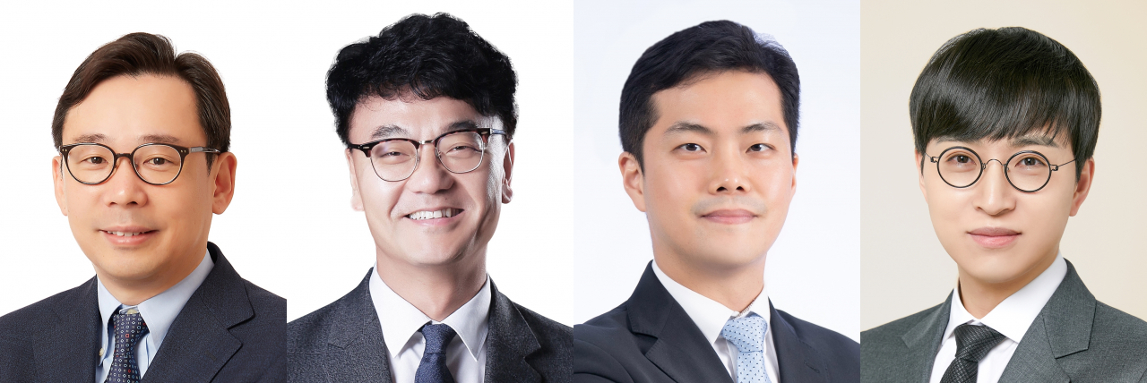 제15회 아산의학상 수상자 신의철, 이정민, 김성연, 서종현 교수(왼쪽부터)