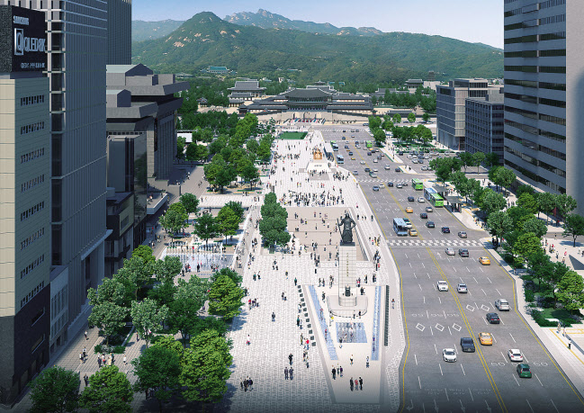 광화문광장 조감도. [서울시 제공]