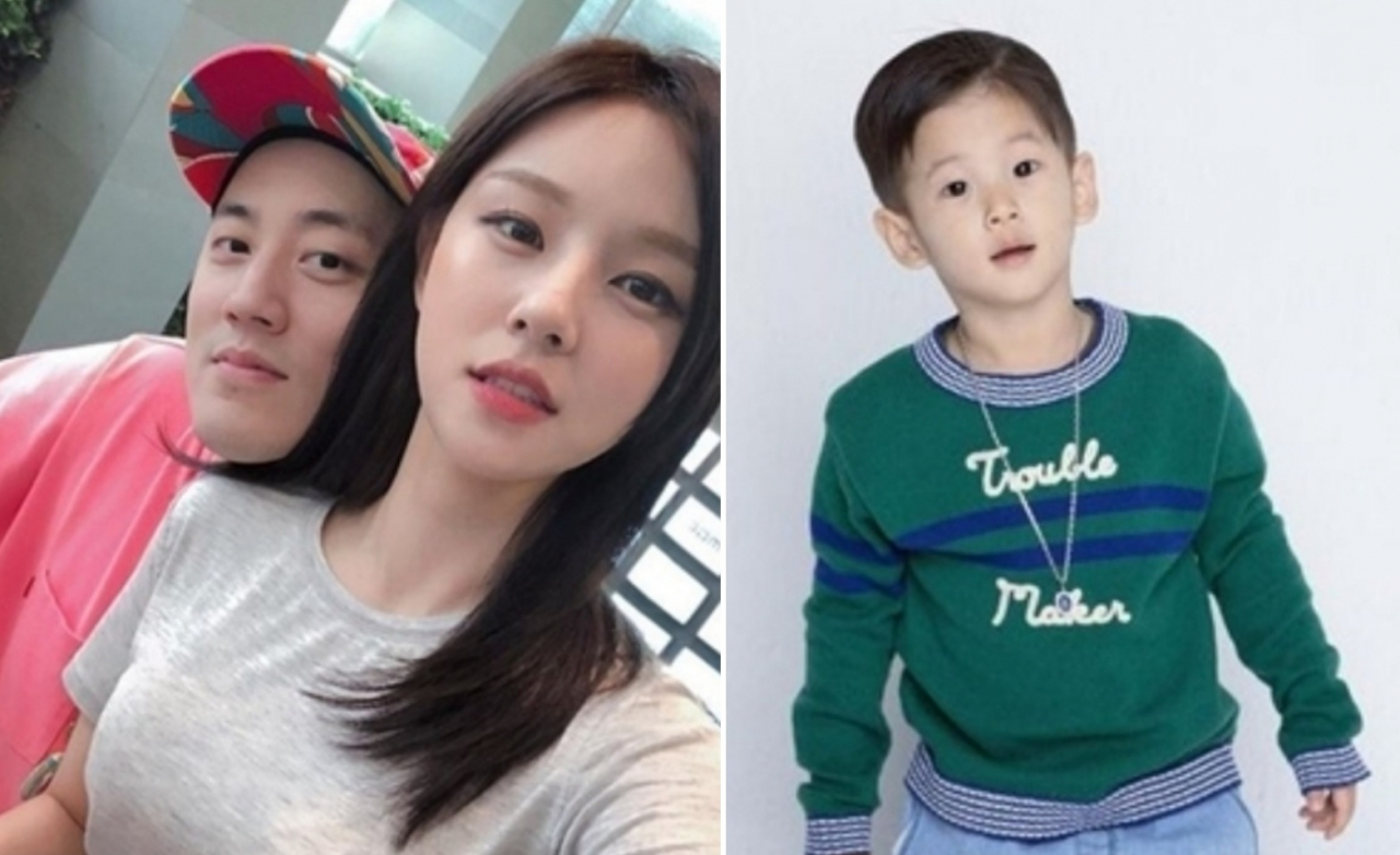 조수애 전 JTBC 아나운서가 공개한 남편 박서원 두산매거진 대표와 아들. [조수애 인스타그램 캡처]